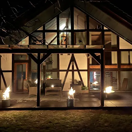 Traumscheune mit Pool, Kamin und privatem Spa Linnich Exterior foto